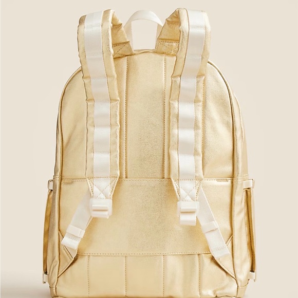 State kids' Kane double pocket backpack in metallic Gold $130 - Picture 2 of 4
